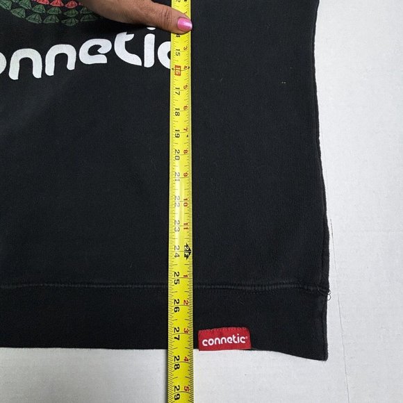 Connetic Y2K Men's‎ Sweatshirt XL Black Logo Crown Oversized HipHop EUC - Picture 5 of 8